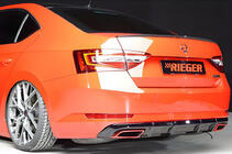 Skoda Superb 2015-2024 Rear Diffuser DPT V-1 (Gloss Black) photo 1