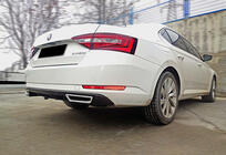 Skoda Superb 2015-2024 Rear Diffuser DPT V-2 (Gloss Black) photo 6
