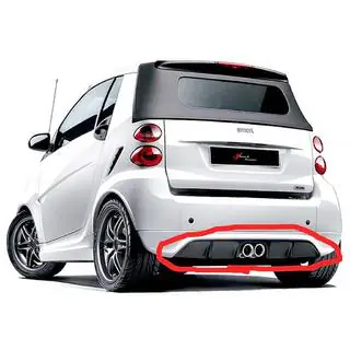Rear Diffuser DPT (Gloss Black) photo 1