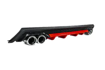 Universal Rear Diffuser DPT V-13 (ABS) (Red+Black Gloss) photo 3