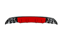 Universal Rear Diffuser DPT V-13 (ABS) (Red+Black Gloss) photo 4