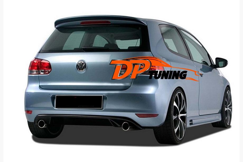 Volkswagen Golf 6 2008-2014 Rear Diffuser DPT V-1 (for Base, Gloss Black) Image