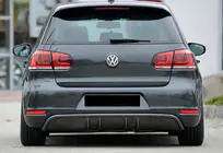 Volkswagen Golf 6 2008-2014 Rear Diffuser DPT V-3 (for GTI, Gloss Black) photo 1