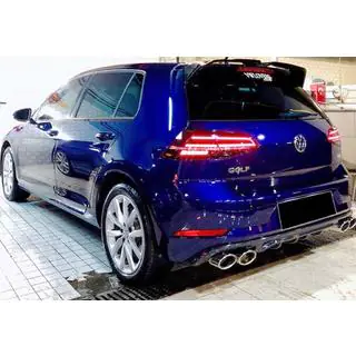 Rear Diffuser DPT V-1 (2017-2019, Gloss Black) Volkswagen Golf 7/E-Golf 2012-2020 photo 1