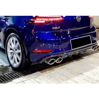 Rear Diffuser DPT V-1 (2017-2019, Gloss Black) Volkswagen Golf 7/E-Golf 2012-2020 photo 2