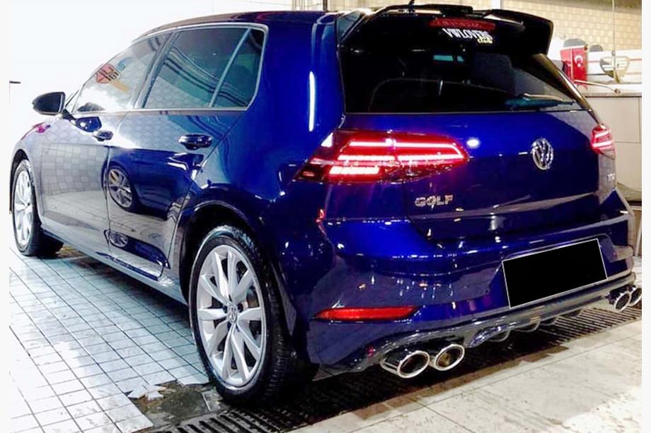 Volkswagen Golf 7/E-Golf 2012-2020 Rear Diffuser DPT V-1 (2017-2019, Gloss Black) Image