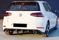 Volkswagen Golf 7/E-Golf 2012-2020 Rear Diffuser DPT V-2 (for GTI, 2017-2019, Matte Black) photo 2