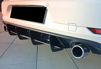 Volkswagen Golf 7/E-Golf 2012-2020 Rear Diffuser DPT V-2 (for GTI, 2017-2019, Matte Black) photo 1