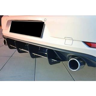 Rear Diffuser DPT V-2 (for GTI, 2017-2019, Matte Black) photo 1