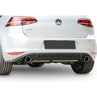 Rear Diffuser DPT V-2 (for GTI, 2012-2017, Gloss Black) Volkswagen Golf 7/E-Golf 2012-2020 photo 1