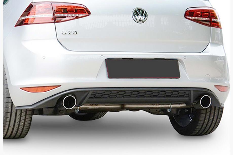 Volkswagen Golf 7/E-Golf 2012-2020 Rear Diffuser DPT V-2 (for GTI, 2012-2017, Gloss Black) Image