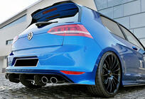Volkswagen Golf 7/E-Golf 2012-2020 Rear Diffuser DPT V-4 (for R / R-Line, 2012-2019, Matte Black) photo 2
