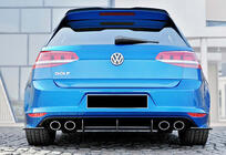 Volkswagen Golf 7/E-Golf 2012-2020 Rear Diffuser DPT V-4 (for R / R-Line, 2012-2019, Matte Black) photo 3