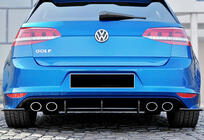Volkswagen Golf 7/E-Golf 2012-2020 Rear Diffuser DPT V-4 (for R / R-Line, 2012-2019, Matte Black) photo 4