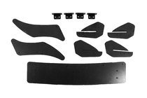 Volkswagen Golf 7/E-Golf 2012-2020 Rear Diffuser DPT V-4 (for R / R-Line, 2012-2019, Matte Black) photo 5