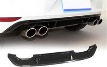 Volkswagen Golf 7/E-Golf 2012-2020 Rear Diffuser DPT V-5 (for R / R-Line, 2012-2017, Gloss Black) photo 1