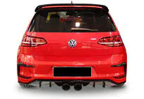 Volkswagen Golf 7/E-Golf 2012-2020 Rear Diffuser DPT V-7 (2012-2017, Gloss Black) photo 1