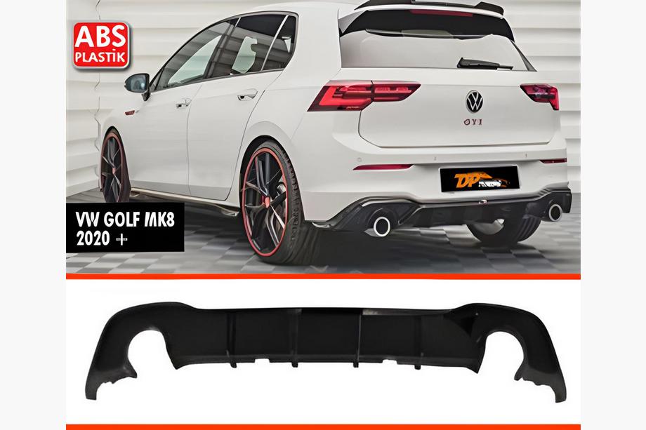 Volkswagen Golf 8 2019- Rear Diffuser DPT V-1 (Gloss Black) Image