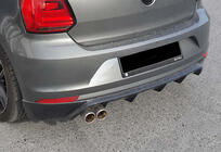 Volkswagen Polo 2010-2017 Rear Diffuser DPT (2014-2017, Gloss Black) photo 6