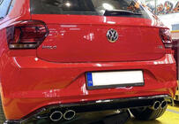 Volkswagen Polo 2017- Rear Diffuser DPT V-1 (Gloss Black) photo 1