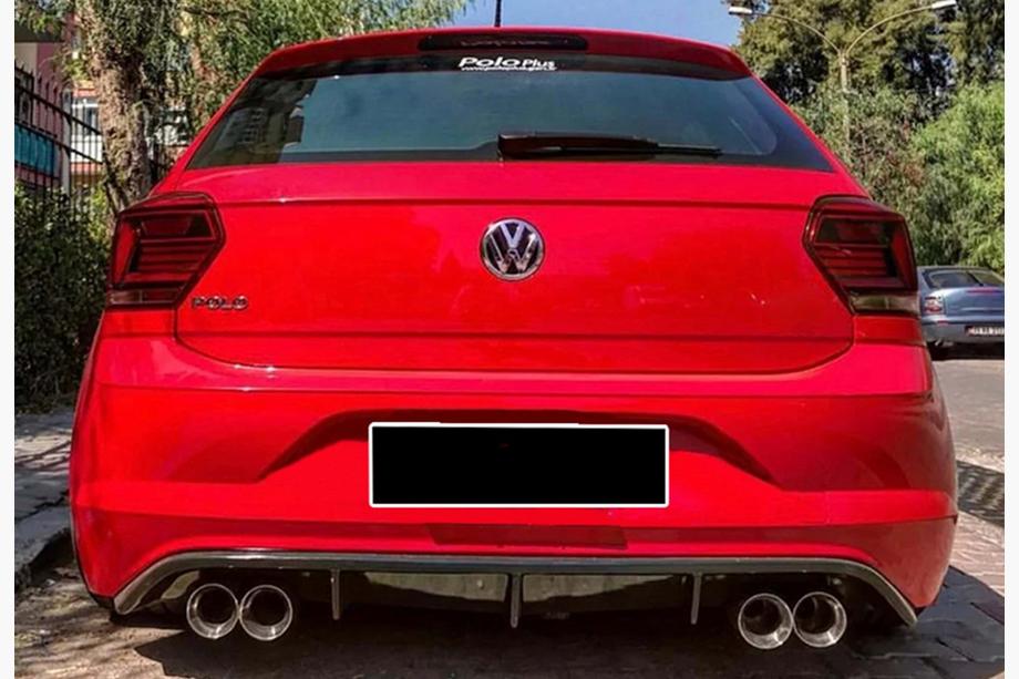Volkswagen Polo 2017- Rear Diffuser DPT V-2 (Gloss Black) Image
