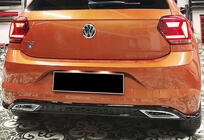 Volkswagen Polo 2017- Rear Diffuser DPT V-3 (Gloss Black) photo 1