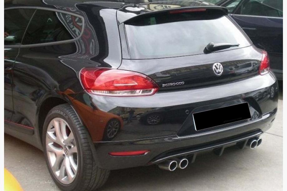 Volkswagen Scirocco 2008-2017 Rear Diffuser DPT V-2 (2008-2013, Gloss Black) Image
