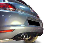 Volkswagen Scirocco 2008-2017 Rear Diffuser DPT V-3 (2008-2013, Gloss Black) photo 2