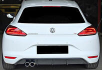 Volkswagen Scirocco 2008-2017 Rear Diffuser DPT V-5 (2014-2017, Gloss Black) photo 2