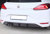 Volkswagen Scirocco 2008-2017 Rear Diffuser DPT V-5 (2014-2017, Gloss Black) photo 1