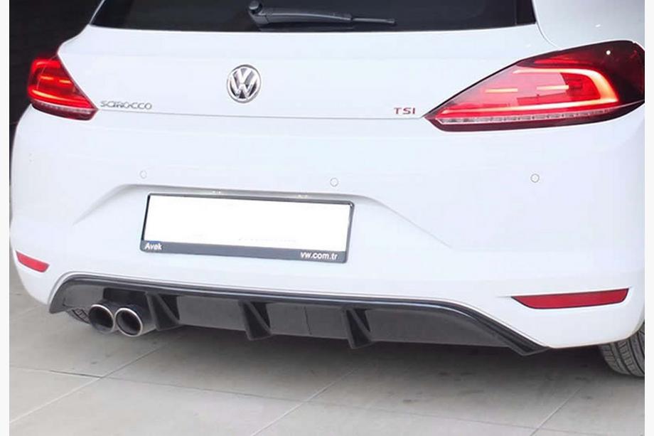 Volkswagen Scirocco 2008-2017 Rear Diffuser DPT V-5 (2014-2017, Gloss Black) Image