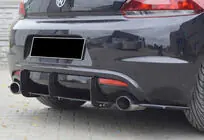 Volkswagen Scirocco 2008-2017 Rear Diffuser DPT V-4 (2008-2017, Gloss Black) photo 3