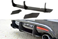 Volkswagen Scirocco 2008-2017 Rear Diffuser DPT V-4 (2008-2017, Gloss Black) photo 1