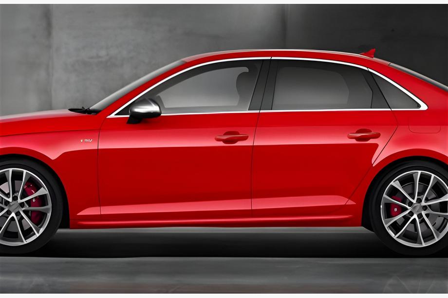 Audi A4 B8 2007-2015 Side Skirts DPT V-2 (Gloss Black) Image