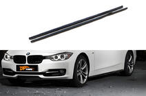BMW 3 Series F30/F31 2012-2019 DPT Door Sill Covers (for Base Side Skirts, Gloss Black) photo 1