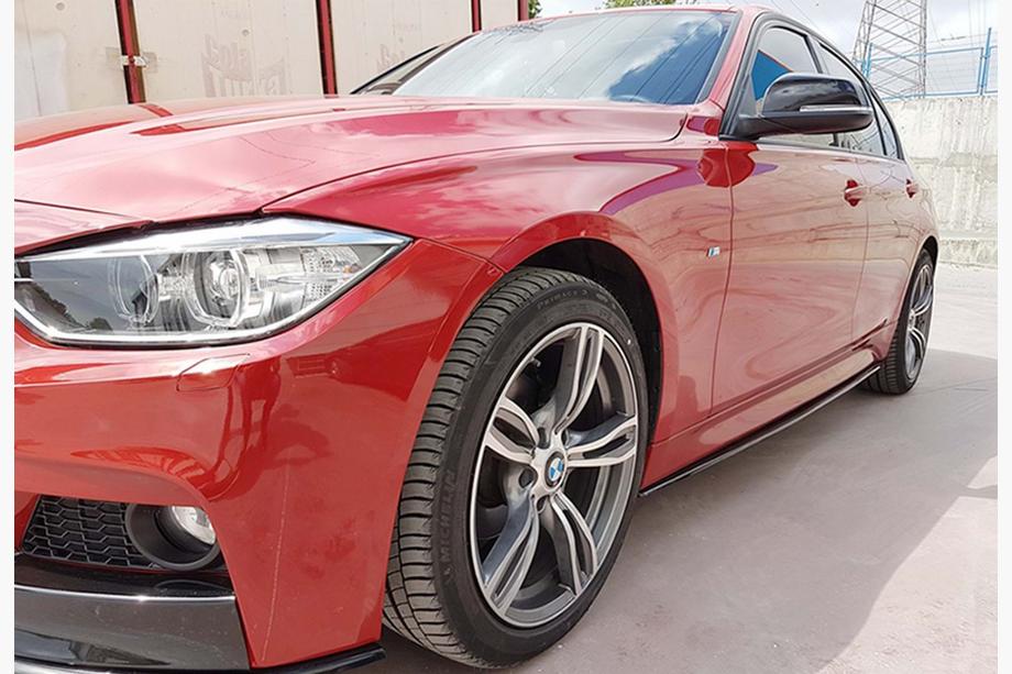 BMW 3 Series F30/F31 2012-2019 Side Skirt Extensions DPT V-3 (for M-Sport side skirts, Gloss Black) Photo 2