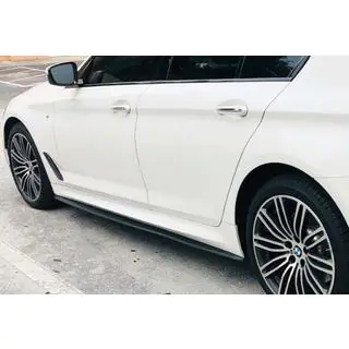 Side Skirt Extensions DPT V-1 (for M-Sport/M5 Side Skirts, Gloss Black)