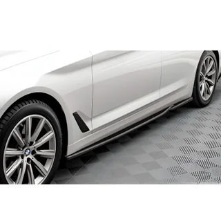DPT V-2 Side Skirt Extensions (for M-Sport/M5 side skirts, Gloss Black)