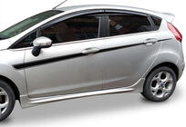 Ford Fiesta 2008-2017 Side Skirts DPT V-2 (HB, Gloss Black) photo 1