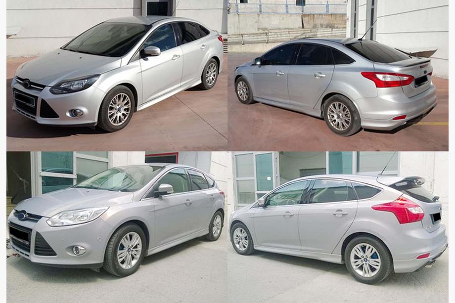 Ford Focus III 2011-2017 Side Skirts DPT (2011-2014, primed) Image
