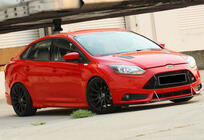 Ford Focus III 2011-2017 Side Skirts DPT (SD, 2015-2017, Gloss Black) photo 4
