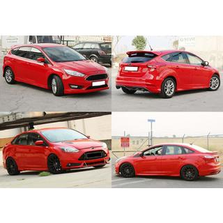 Side Skirts DPT (SD, 2015-2017, Gloss Black) Ford Focus III 2011-2017 photo 1