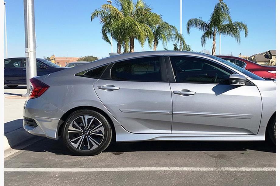 Honda Civic Sedan X 2016-2021 Side Skirts DPT V-1 (primed for painting) Image