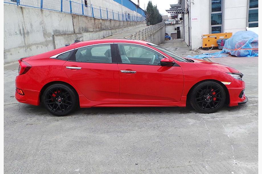 Honda Civic Sedan X 2016-2021 Side Skirts DPT V-3 (Primed for Painting) Image
