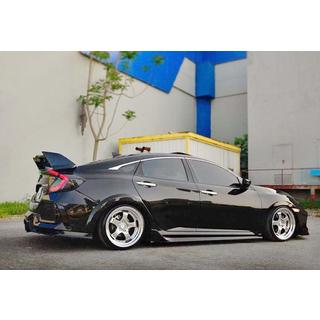 Side Skirts DPT V-4 (Gloss Black) Honda Civic Sedan X 2016-2021 photo 2
