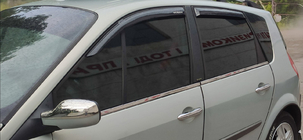 Renault Scenic/Grand 2003-2009 Window Trim Stainless Steel (4 pcs) photo 4