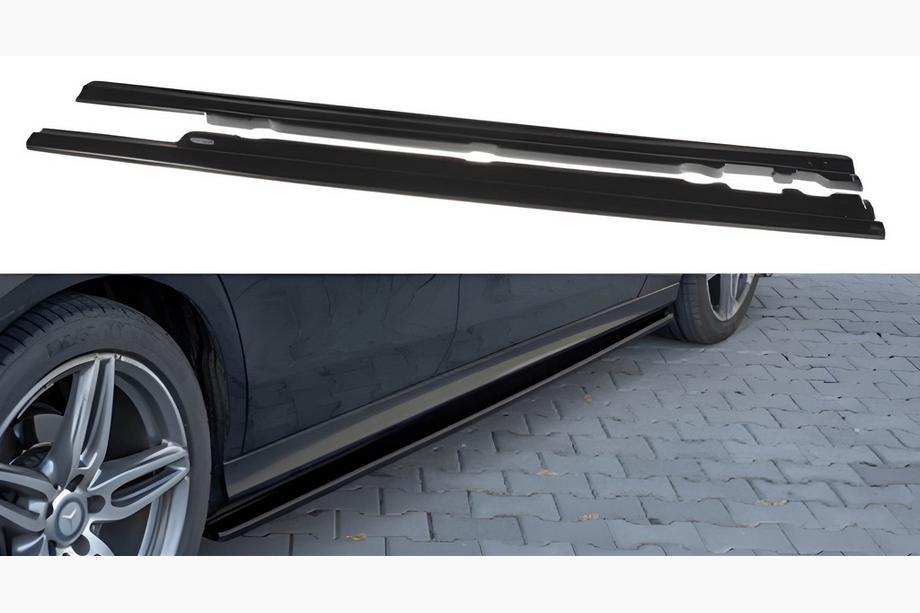 Mercedes E-class W213 2016-2023 Side Skirts DPT (Gloss Black) Image