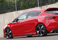 Opel Astra J 2009-2015 Side Skirts DPT V-2 (Gloss Black) photo 2