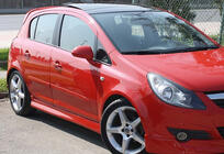 Opel Corsa D 2007-2014 Side Skirts DPT V-1 (Gloss Black) photo 1