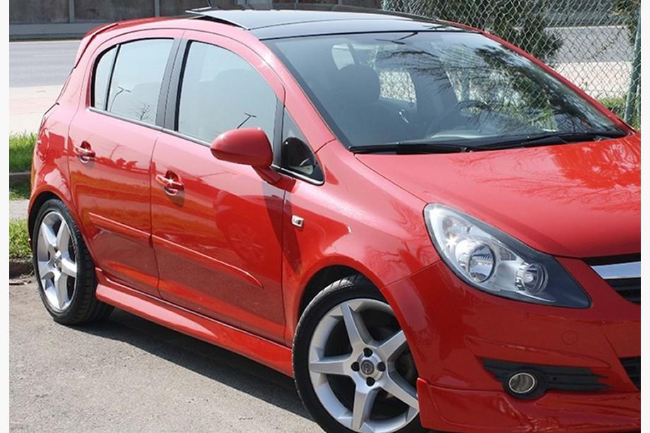 Opel Corsa D 2007-2014 Side Skirts DPT V-1 (Gloss Black) Image